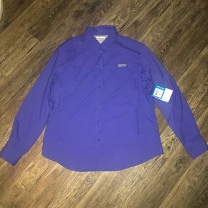 Columbia fishing shirt - purple